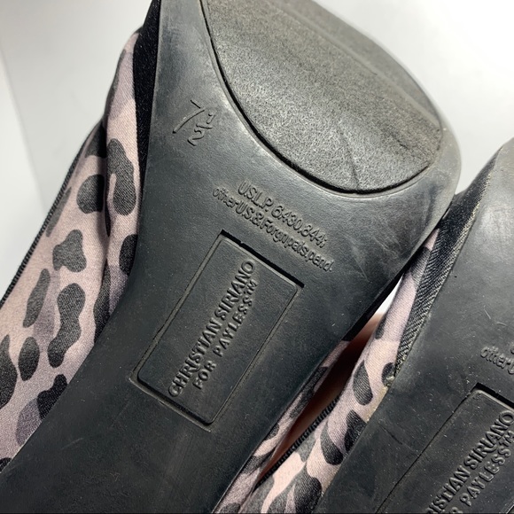 ☀️Cheetah Print Heels Gray Black 7.5 Pump Platform - Picture 7 of 8